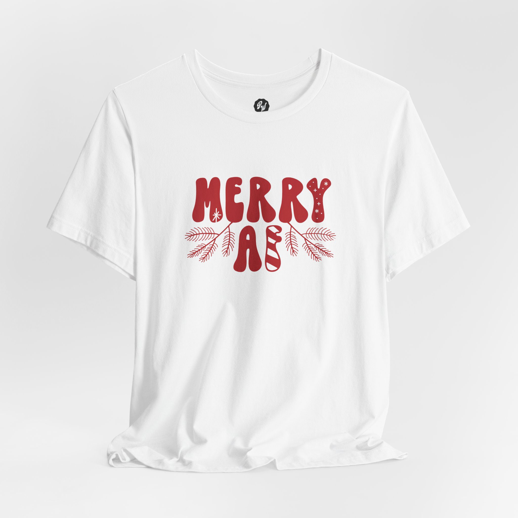 Merry AF Christmas - Unisex T-Shirt - Image 4
