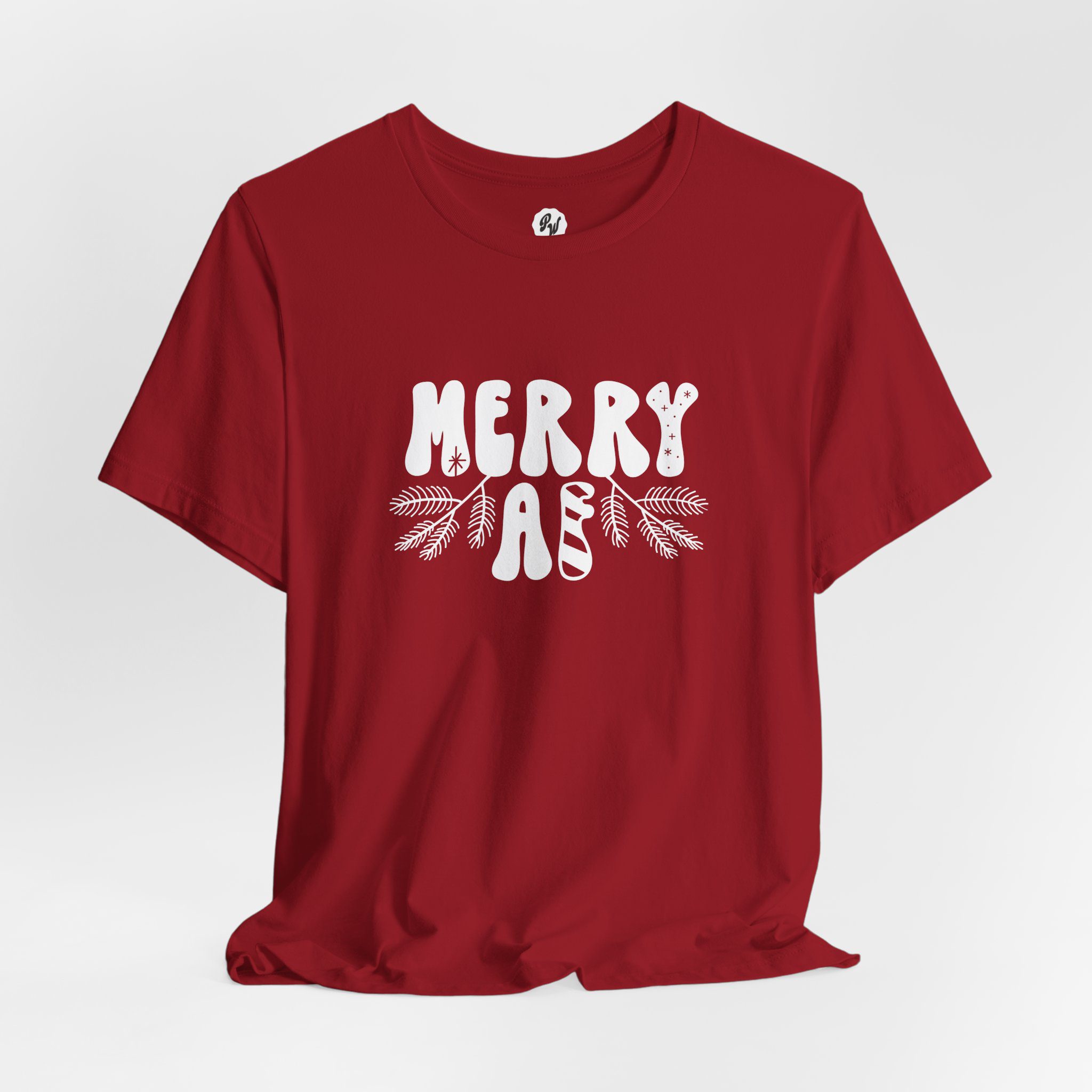 Merry AF Christmas - Unisex T-Shirt - Image 6
