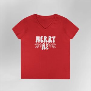 Merry AF Christmas Ladies V-Neck